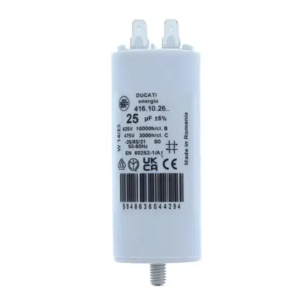Condensator pornire motor 425V 25uF cu pin, Ducati Energia