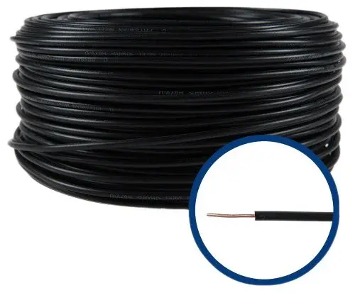 Conductor FY 2,5 mm, solid, 100 m, FFY2.5-NEGRU