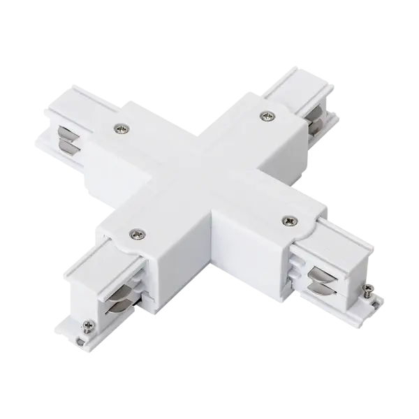 Conector 4 circuite tip X ELMA - Alb