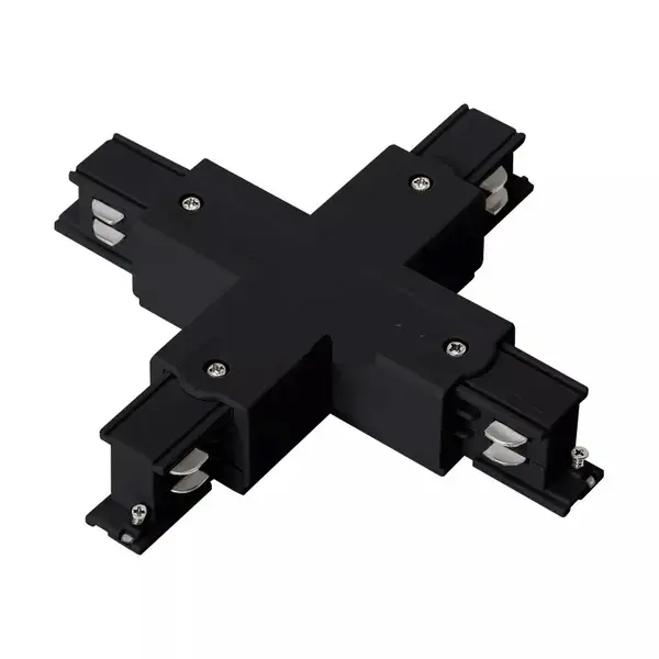 Conector 4 circuite tip X ELMA - Negru