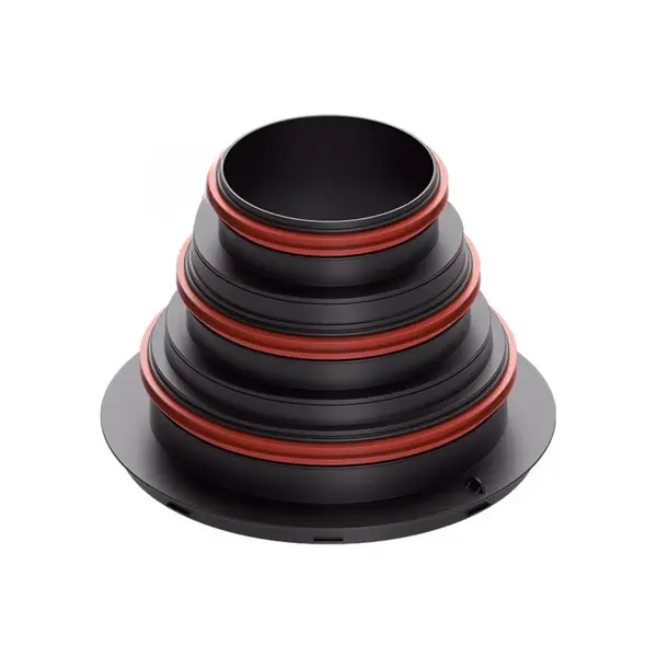 - Conector central principal Heatpex Aria Connect Ø125/Ø160/Ø200 mm, Material Polipropilenă (PP), ATC1, Negru