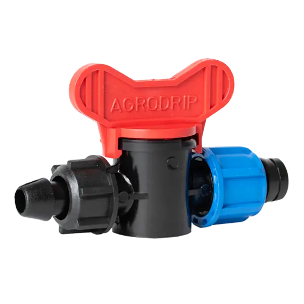 Conector Cu Robinet Fara Garnitura Pentru Banda De Picurare,Dimensiune 17mm, Presiune 4 Bari