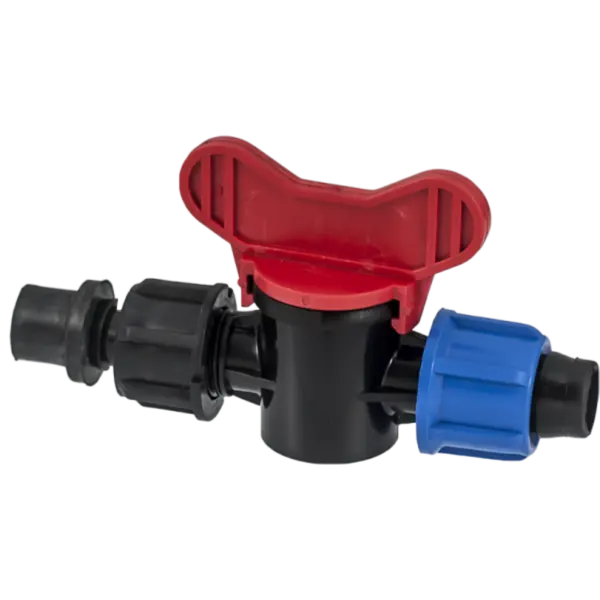 Conector Cu Robinet Si Garnitura Pentru Banda De Picurare,Dimensiune 17mm, Presiune 4 Bari