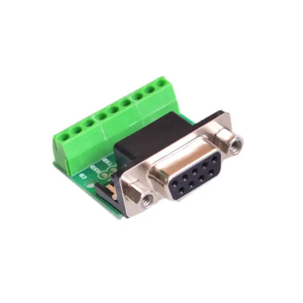 Conector DB9 mama, terminal cu surub, 9 pini, RS232 RS485