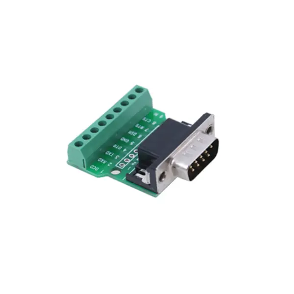 Conector DB9 tata, terminal cu surub, 9 pini, RS232 RS485