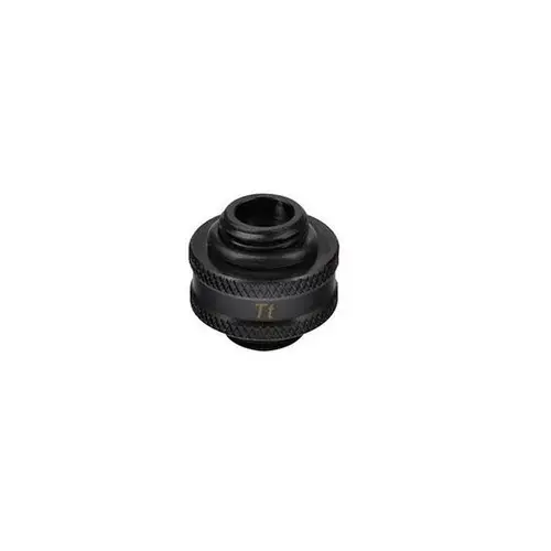 Conector extensie Thermaltake Pacific G1/4 tata - tata 10mm, Negru