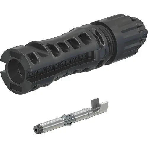 Conector fotovoltaic MC4-Evo 2 plug, 4.0-6.0 mm², Staubli, cablu Ø 4.7-6.4 mm, 1.5 kV, 45 A, 32.0317P0001, 37F2037