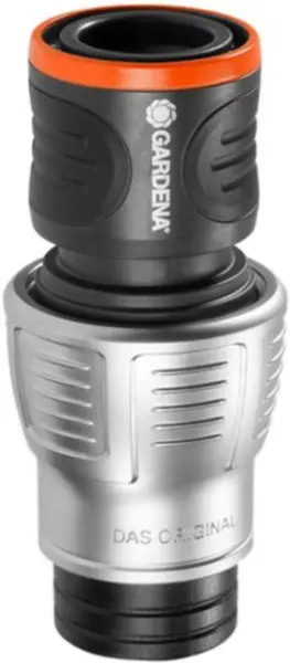 Conector furtun Gardena - Premium, furtun cu racord rapid mamă și supapă de oprire 3/4''