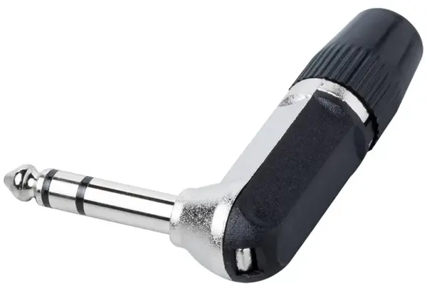 Conector jack stereo Bespeco - SS90, negru