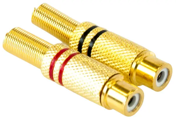 Conector Master Audio - MA286, RCA, auriu