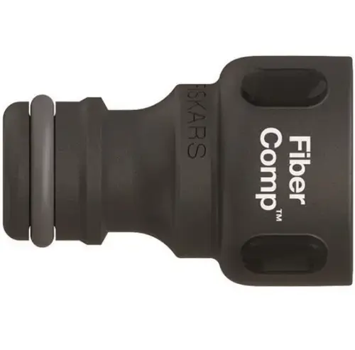 Conector pentru robinet Fiskars FiberComp, G1/2inch (Negru)