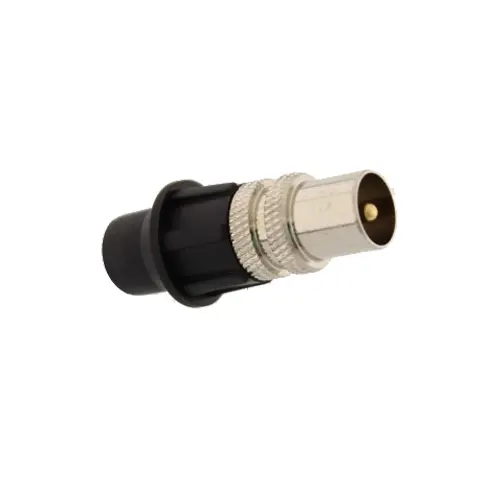 Conector TV prin compresie, 75 Ohm, alama nichelata, pentru cabluri 2-7 mm, CAP SYSTEM