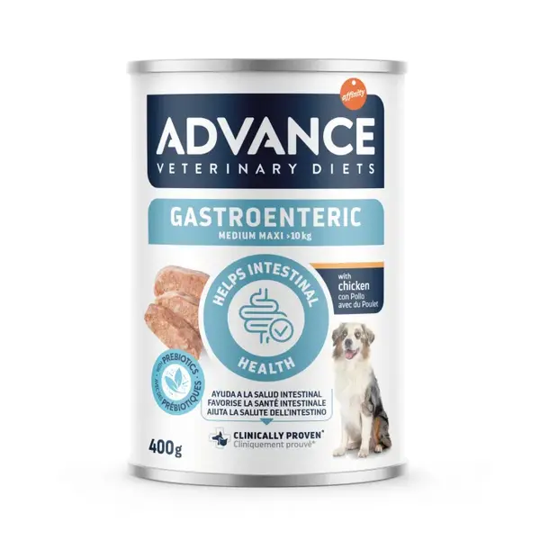 Conserva dietetica pentru caini Advance Gastroenteric Medium Maxi cu pui 400 gr