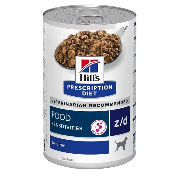 Conserva dietetica pentru caini Hill s PD Food Sensitivities Z D 370 gr