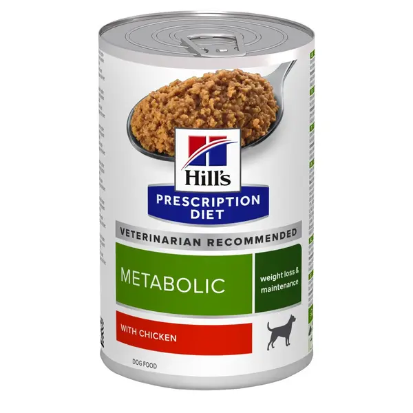 Conserva dietetica pentru caini Hill s PD Metabolic Weight loss cu pui 370 gr