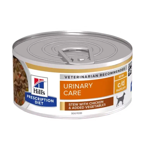 Conserva dietetica pentru caini Hill s PD Urinary Care Mini C D cu pui 156 gr