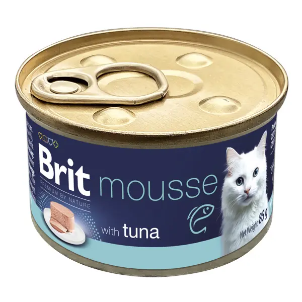 Conserva pentru pisici Brit Premium Mousse cu ton 85 gr