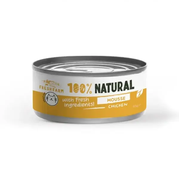 Conserva pentru pisici Fresh Farm Mousse cu pui 85 gr