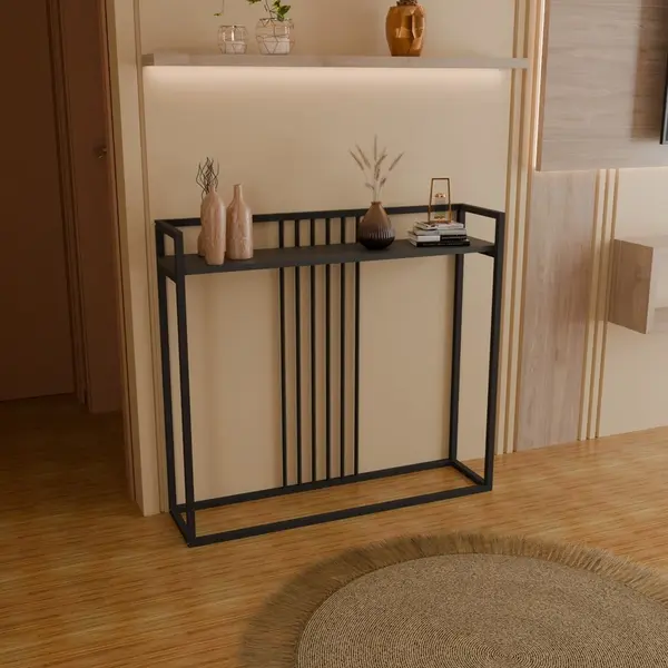 Consola Convida Antracit 100x25x90 cm