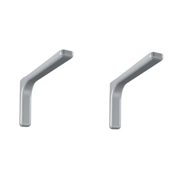 Consola cu Masca, 80 x 120 mm, 2 Buc/Set, Finisaj Aluminiu