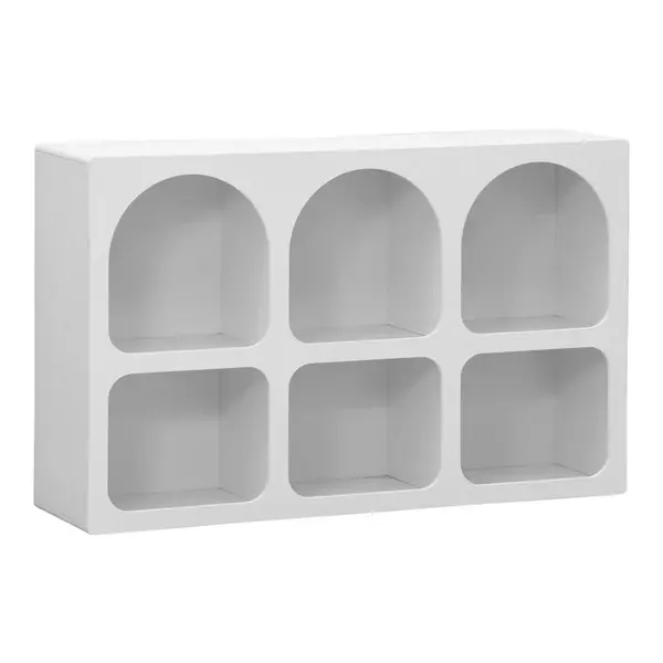 Consola cu rafturi Emersi Alb 120x35x76 cm