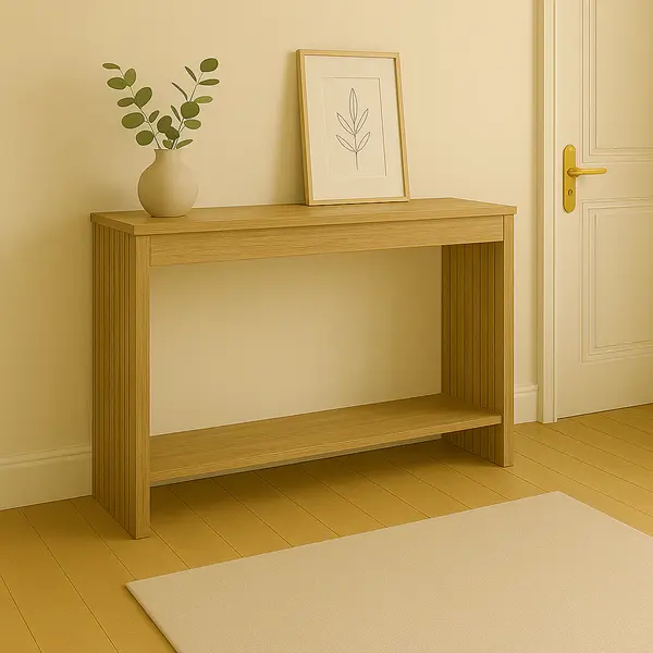 Consola Focused, natural, 120x35x74 cm