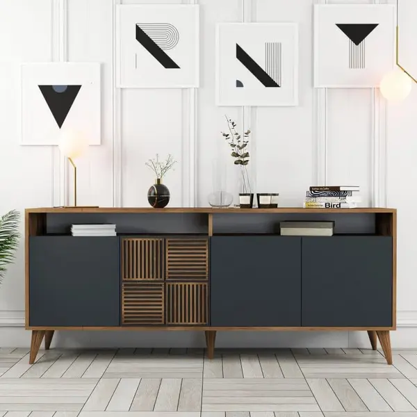 Consola Milan Walnut-Antracit