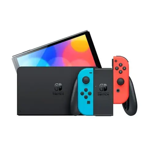 Consola OLED NINTENDO Switch Neon, 64GB (Albastru/Rosu)
