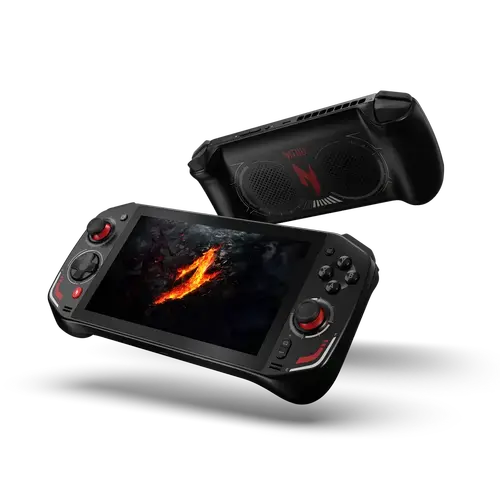 Consola portabila gaming Acer Nitro Blaze 7inch GN771, 7inch Full HD (1920 x 1080) IPS 144 Hz, AMD Ryzen™ 7 8840HS, AMD Radeon™ 780M, 16GB LPDDR5x, Wi-Fi 6E, Bluetooth, Windows 11 Home (Negru)
