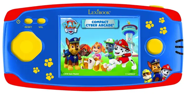 Consolă portabilă Lexibook - Compact Cyber Arcade Paw Patrol, 75 jocuri