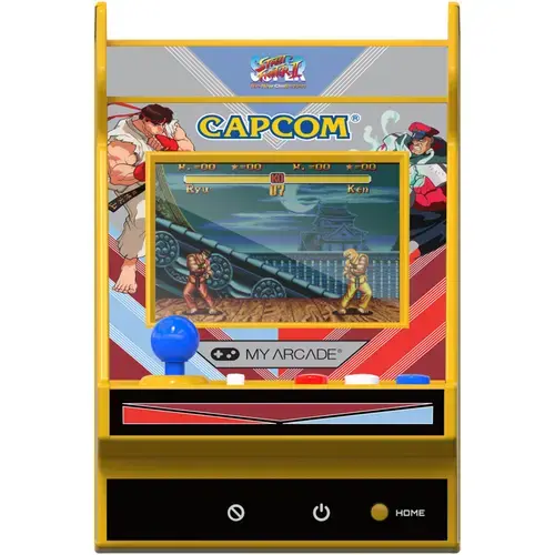 Consola portabila My Arcade Nano Player Pro 4.8inch Super Street Fighter II Portable Retro Arcade, 2 Jocuri