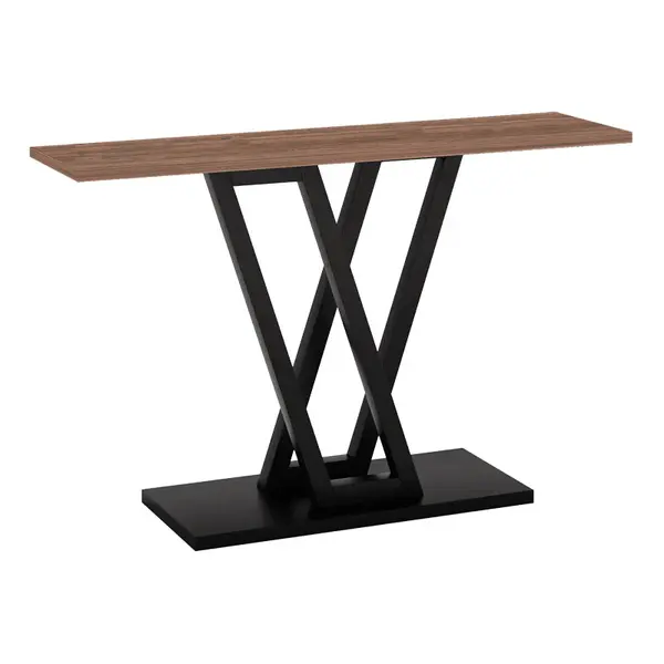 Consolă Wirmo nuca meamine-negru, 110x30x80 cm