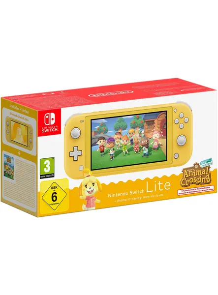 Console Switch Lite Animal Crossing New Horizons Bundle Yellow