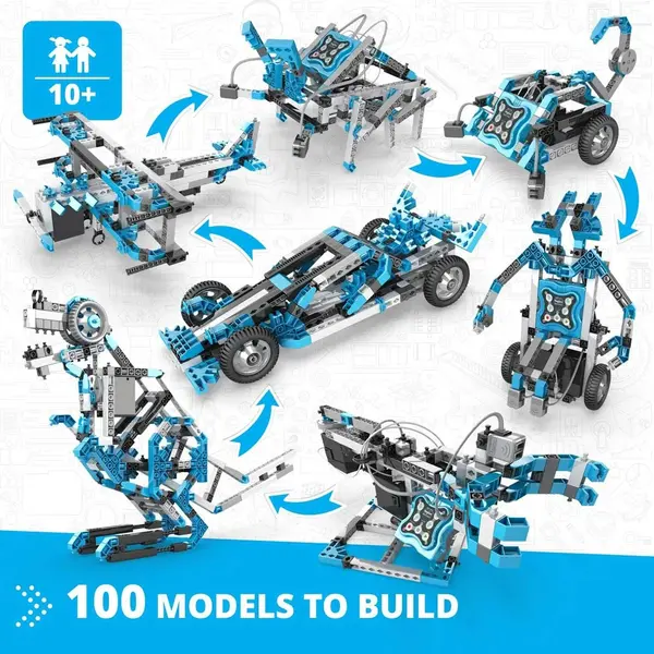 Constructor 100 in 1 Engino Creative Engineering Robotized - Maker Pro, 291 piese