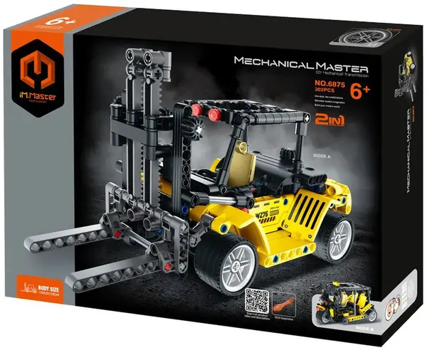 Constructor 2 în 1 iM.Master Mechanical Master - Stivuitor electric, 302 piese