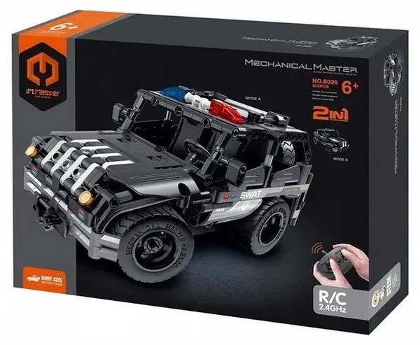 Constructor 2 în 1 iM.Master Mechanical Master - SWAT Jeep cu RC, 355 piese