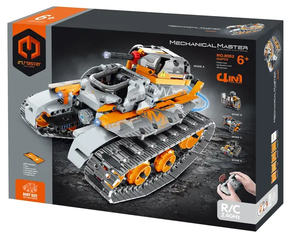 Constructor 4 in 1 iM.Master Mechanical Master - Tanc cu Radio/C, 552 piese