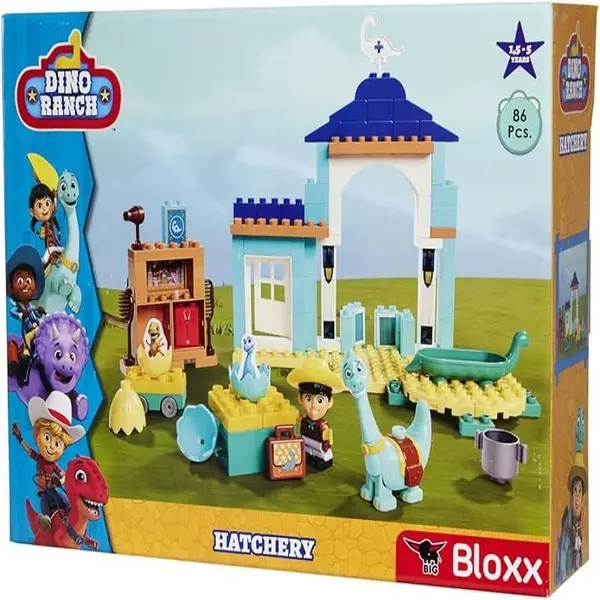 Constructor Big Bloxx Dino Ranch - Ferma de dinozauri, 86 piese