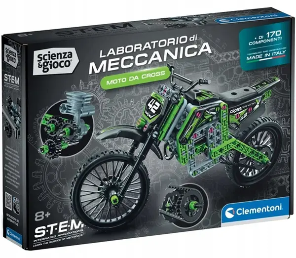 Constructor Clementoni Mechanics Laboratory - Xtreme Motocross, 170 piese