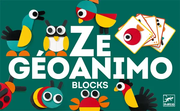 Constructor din lemn Djeco - Animale