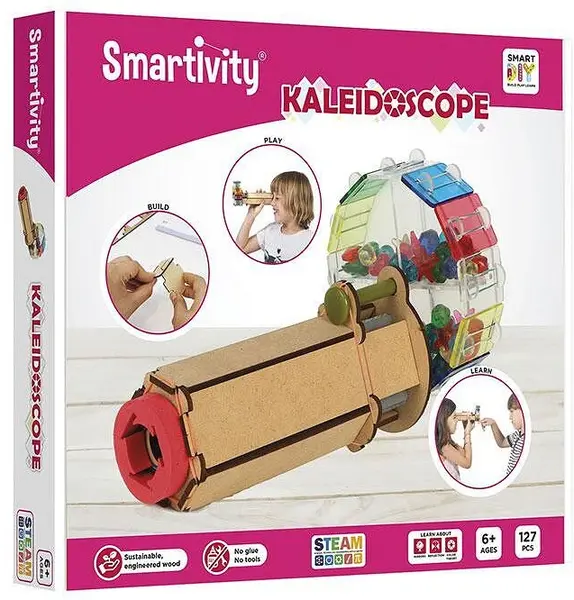 Constructor din lemn Smart Games Smartivity - Caleidoscope, 127 piese