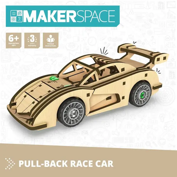 Constructor Engino Makerspace DIY -Mașină de curse, 59 piese
