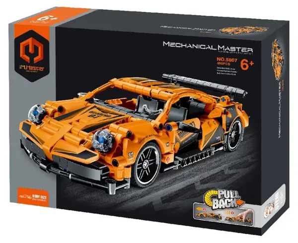 Constructor iM.Master - Super Car, Pull back, 490 piese