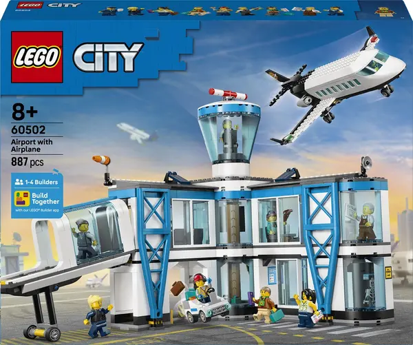 Constructor LEGO City - Aeroport cu avion (60502)
