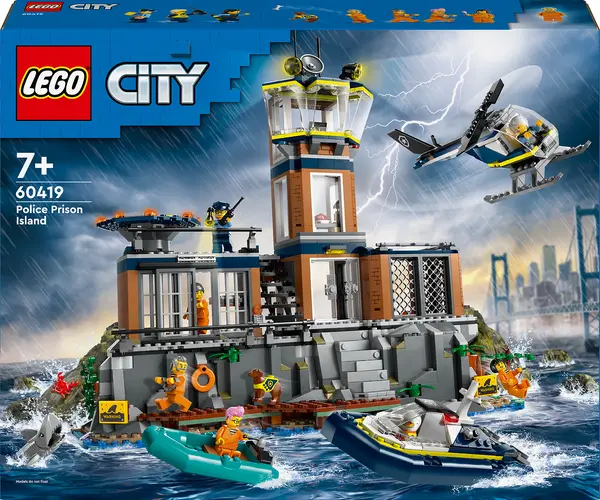 Constructor LEGO City - Insula închisorii poliției (60419)