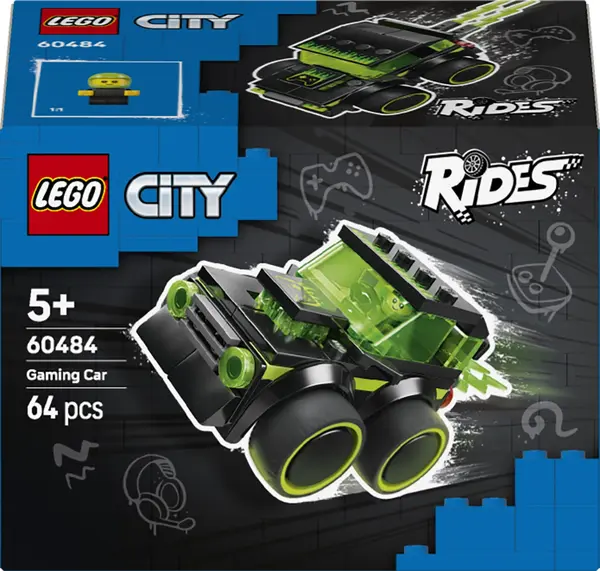 Constructor LEGO City - Vehicule: Mașină de curse Gamer (60484)