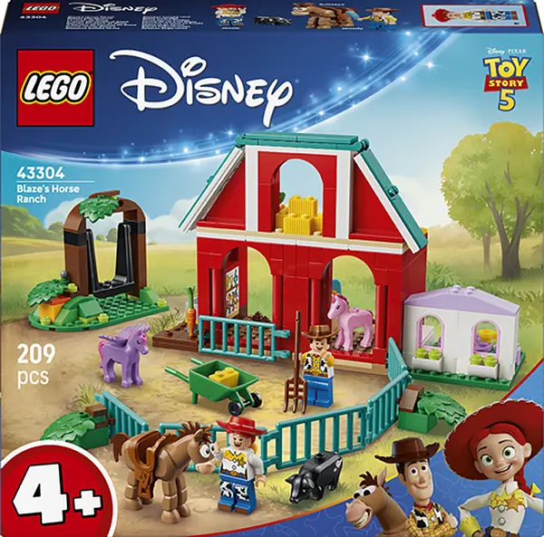 Constructor LEGO Disney - Toy Story 5: Ferma de cai a lui Blaze (43304)