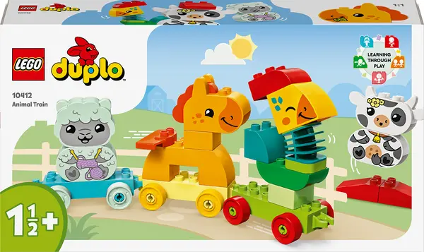 Constructor LEGO Duplo - Tren cu animale (10412)