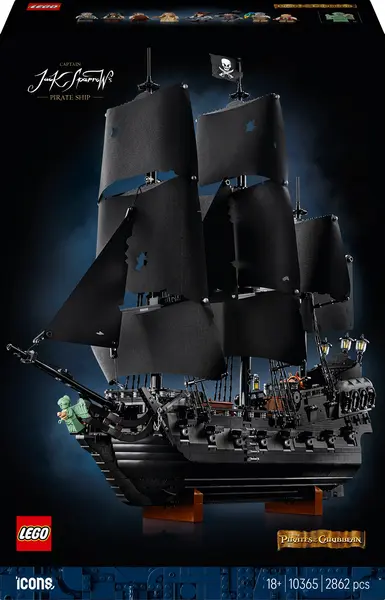Constructor LEGO Icons - Corabia pirat a căpitanului Jack Sparrow (10365)