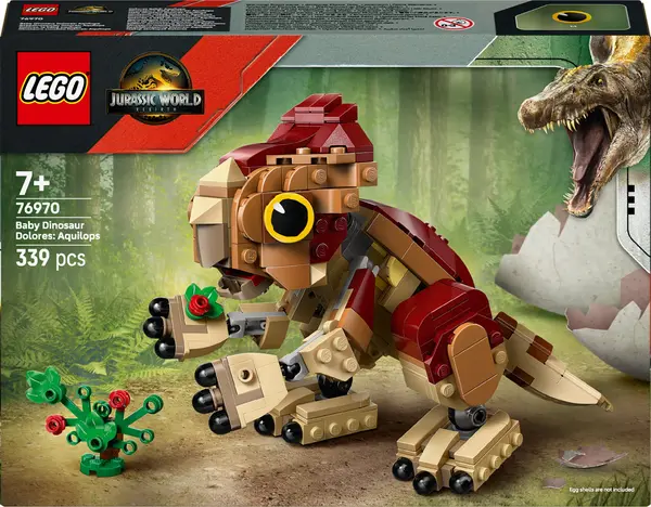 Constructor LEGO Jurassic World -Dolores, puiul de dinozaur: Aquilops (76970)